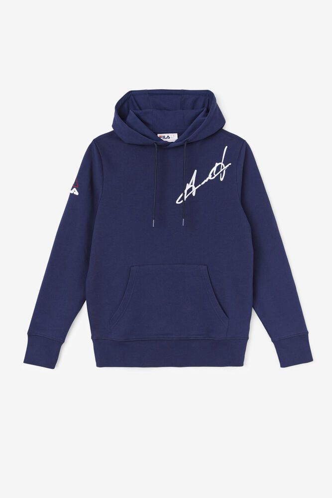 Fila Hoodie Womens Navy - Grant Hill Lazarus - Philippines 1306249-BZ